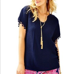 Lilly Pulitzer Keating Poncho Sweater XS